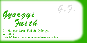 gyorgyi fuith business card